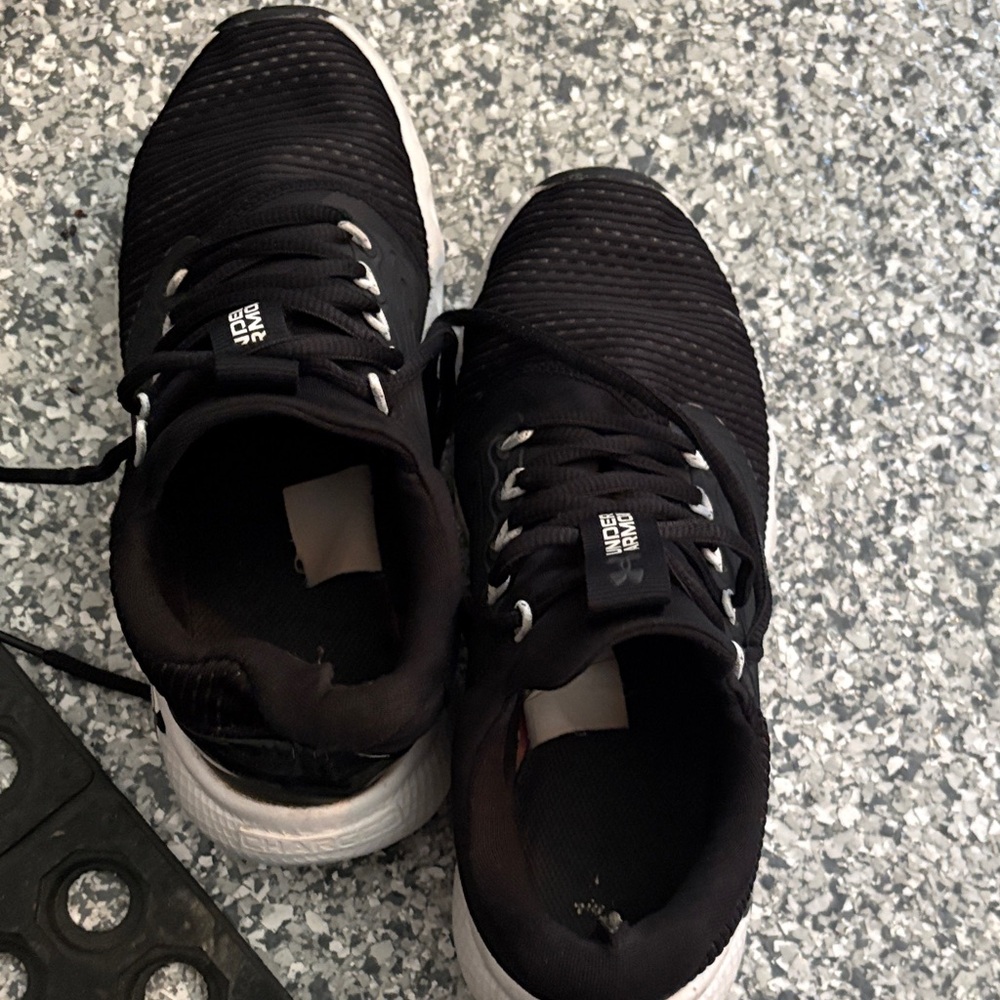 Under Armour Black and White Sneakers